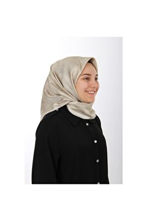 Bej Ipek Krep Saten Eşarp 7208701-331