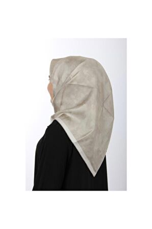 Bej Ipek Krep Saten Eşarp 7208701-331