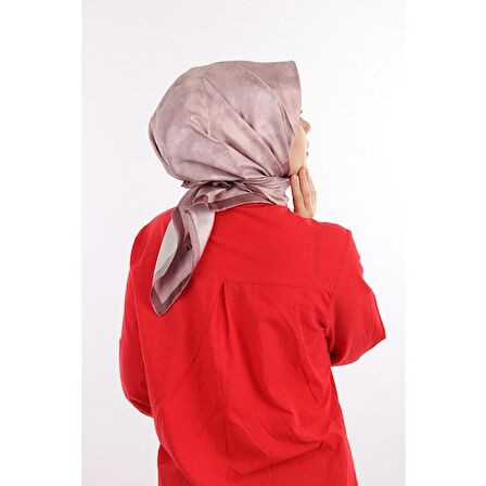 Pembe Aker Ipek Krep Saten Eşarp 7208701-395