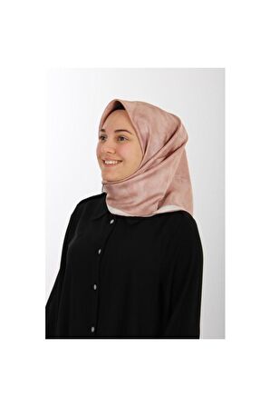 Koyu Somon Ipek Krep Saten Eşarp 7208701-396
