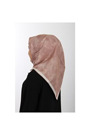 Koyu Somon Ipek Krep Saten Eşarp 7208701-396