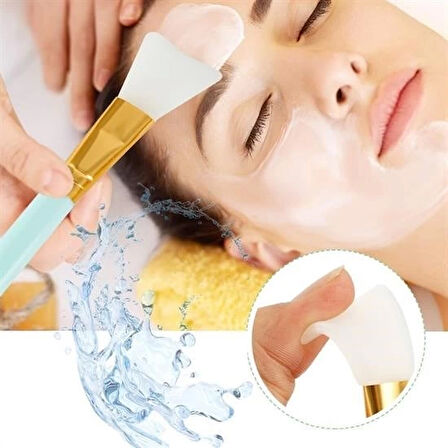 2li Silikon Temizlemesi Kolay Kullanılabilen Yüz Cilt Bakımı Maske Ve Krem Spatulası ( Lisinya )