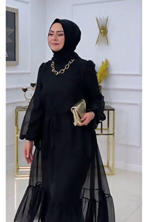 Kadın Tesettür Abiye Elbise