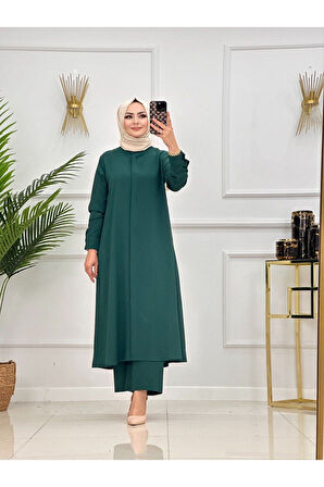 Kadın Tesettür  2'li Takım Tunik & Pantolon