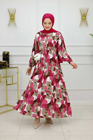 Kadın Tesettür Yazlık Elbise