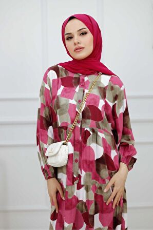 Kadın Tesettür Yazlık Elbise