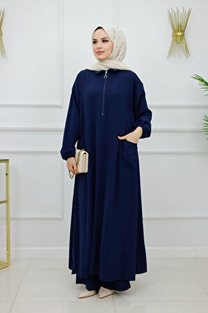 Kadın Tesettür 2'Li Yazlık Aerobin Takım Tunik & Pantolon