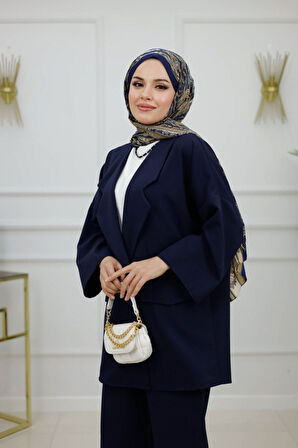 Kadın Tesettür Takım 2'Li Ceket & Pantolon Takımı