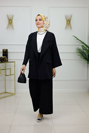Kadın Tesettür Takım 2'Li Ceket & Pantolon Takımı