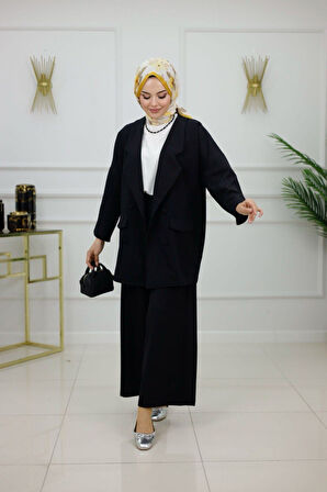 Kadın Tesettür Takım 2'Li Ceket & Pantolon Takımı