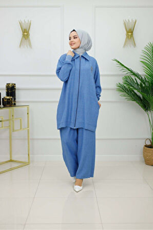 Kadın Tesettür 2'Li Takım Ceket & Pantolon