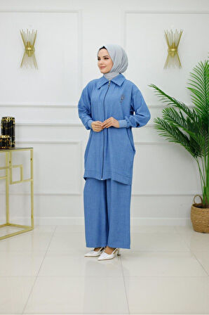 Kadın Tesettür 2'Li Takım Ceket & Pantolon