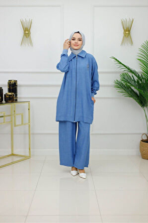 Kadın Tesettür 2'Li Takım Ceket & Pantolon