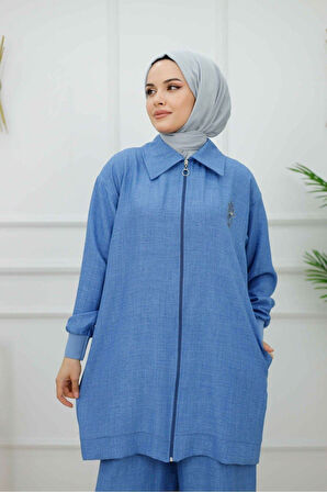 Kadın Tesettür 2'Li Takım Ceket & Pantolon