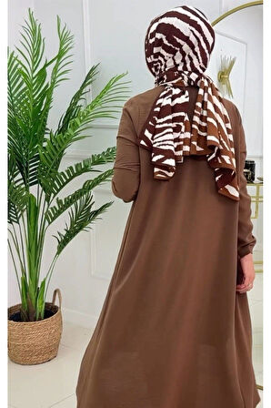 Kadın Tesettür 3'Lü Takım, İçlik Tunik & Pantolon & Abaya