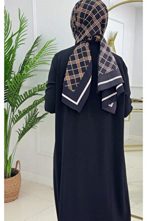 Kadın Tesettür 3'Lü Takım, İçlik Tunik & Pantolon & Abaya