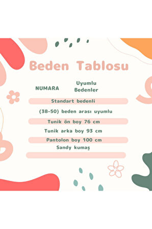 Kadın Tesettür 2'Li Takım Asimetrik Tunik & Pantolon Takımı