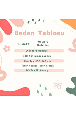 Kadın Tesettür Ferace Bürümcük Kumaş Ferace