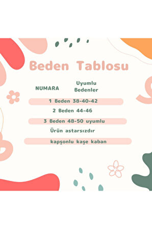 Kadın Tesettür Kaban Kapüşonlu Kaşe Kaban