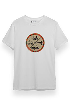 Breaking Bad Camp Crystal Meth Beyaz Kısa kol Erkek Tshirt