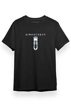 Biohackers Lab Tube Siyah Kısa kol Erkek Tshirt