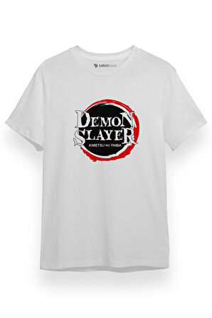 Demon Slayer Anime Squad Demon Slayer Kimetsu No Yaiba Beyaz Kısa kol Erkek Tshirt