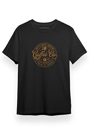 Witches Brew Coffee Co Siyah Kısa kol Erkek Tshirt