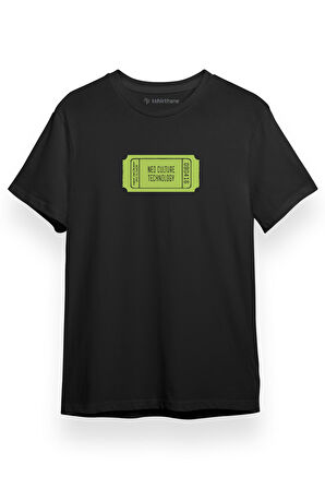 NCT Ticket Siyah Kısa kol Erkek Tshirt