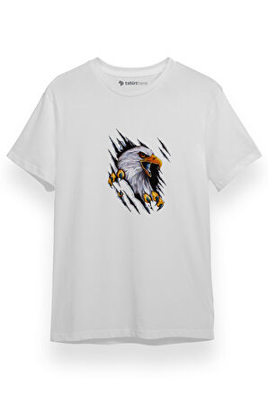 Kartal Pençesi Beyaz Kısa kol Erkek Tshirt