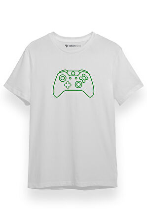 Xbox GamePad Beyaz Kısa kol Erkek Tshirt