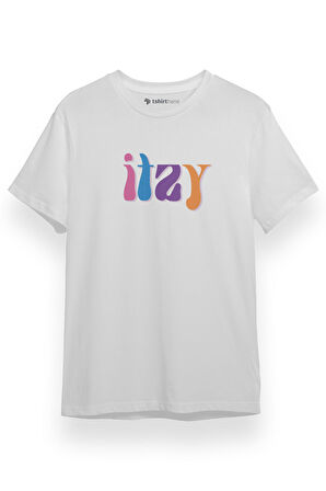 ITZY Retro Beyaz Kısa kol Erkek Tshirt