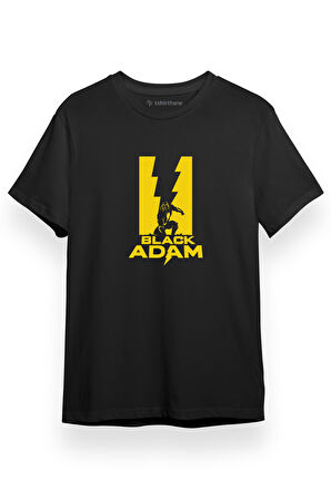 Black Adam Protect Siyah Kısa kol Erkek Tshirt