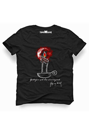 Tshirthane Atatürk Yaktığın ışık Tişört Erkek Tshirt