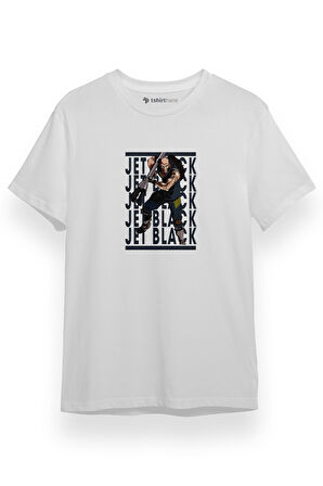 Cowboy Bebop Action Anime Character Jet Black Beyaz Kısa kol Erkek Tshirt