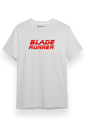 Blade Runner Logo Beyaz Kısa kol Erkek Tshirt
