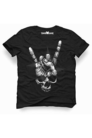 Tshirthane Metallica hand rock Tişört Erkek Tshirt