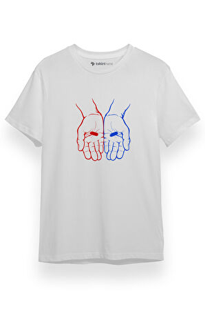 The Matrix Red Pill Or Blue Pill Beyaz Kısa kol Erkek Tshirt