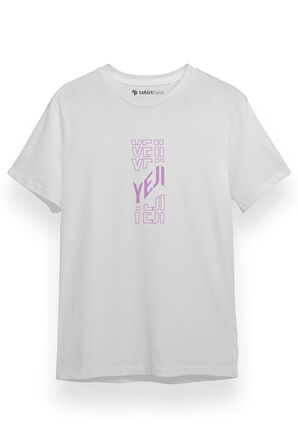 ITZY Yeji Beyaz Kısa kol Erkek Tshirt