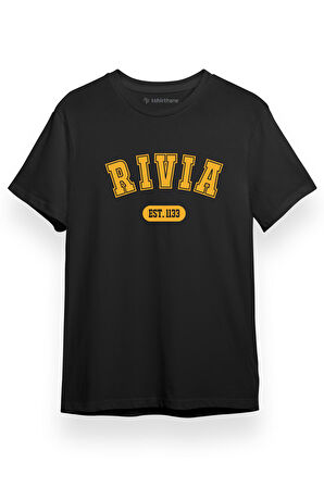 The Witcher Rivia Yazı Siyah Kısa kol Erkek Tshirt