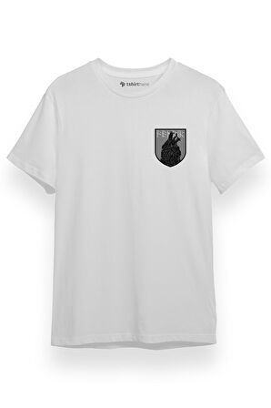 Ragnarok Fenrir Logo Beyaz Kısa kol Erkek Tshirt
