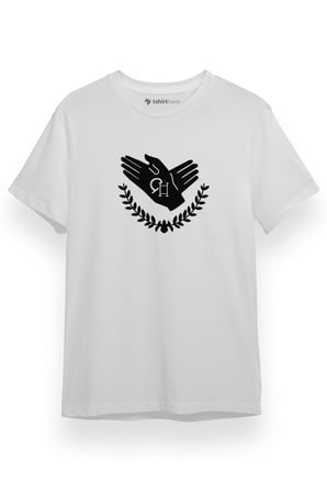 Violet Evergarden Anime CH Postal Company Logo Beyaz Kısa kol Erkek Tshirt