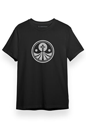 Foundation Logo Siyah Kısa kol Erkek Tshirt
