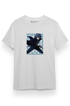Cowboy Bebop Action Anime Character Vicious Beyaz Kısa kol Erkek Tshirt
