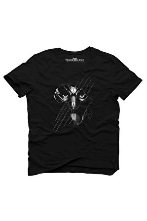 Tshirthane Black Panther Mask Tişört Erkek Tshirt
