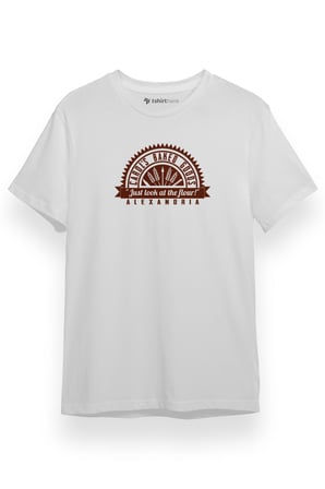 The Walking Dead Team Carol's Baked Goods Beyaz Kısa kol Erkek Tshirt