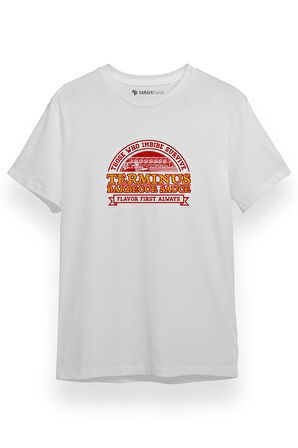 The Walking Dead Flavor First Always Beyaz Kısa kol Erkek Tshirt