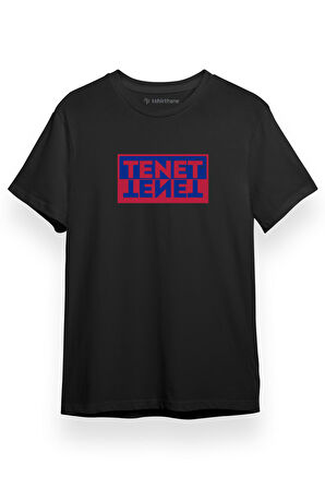 Tenet Double Color Logo Siyah Kısa kol Erkek Tshirt