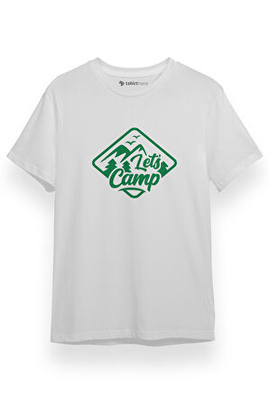 Lets Camp Beyaz Kısa kol Erkek Tshirt