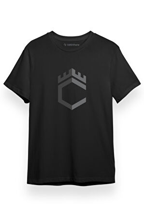 Citadel Logo Siyah Kısa kol Erkek Tshirt