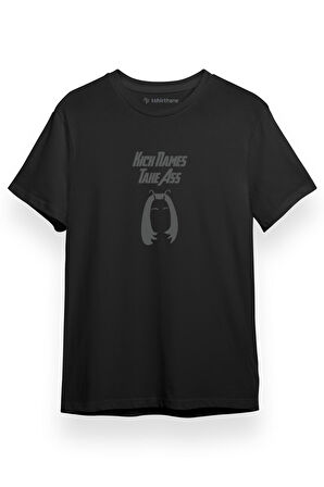 Guardians of the Galaxy Kick Names Take Ass Siyah Kısa kol Erkek Tshirt